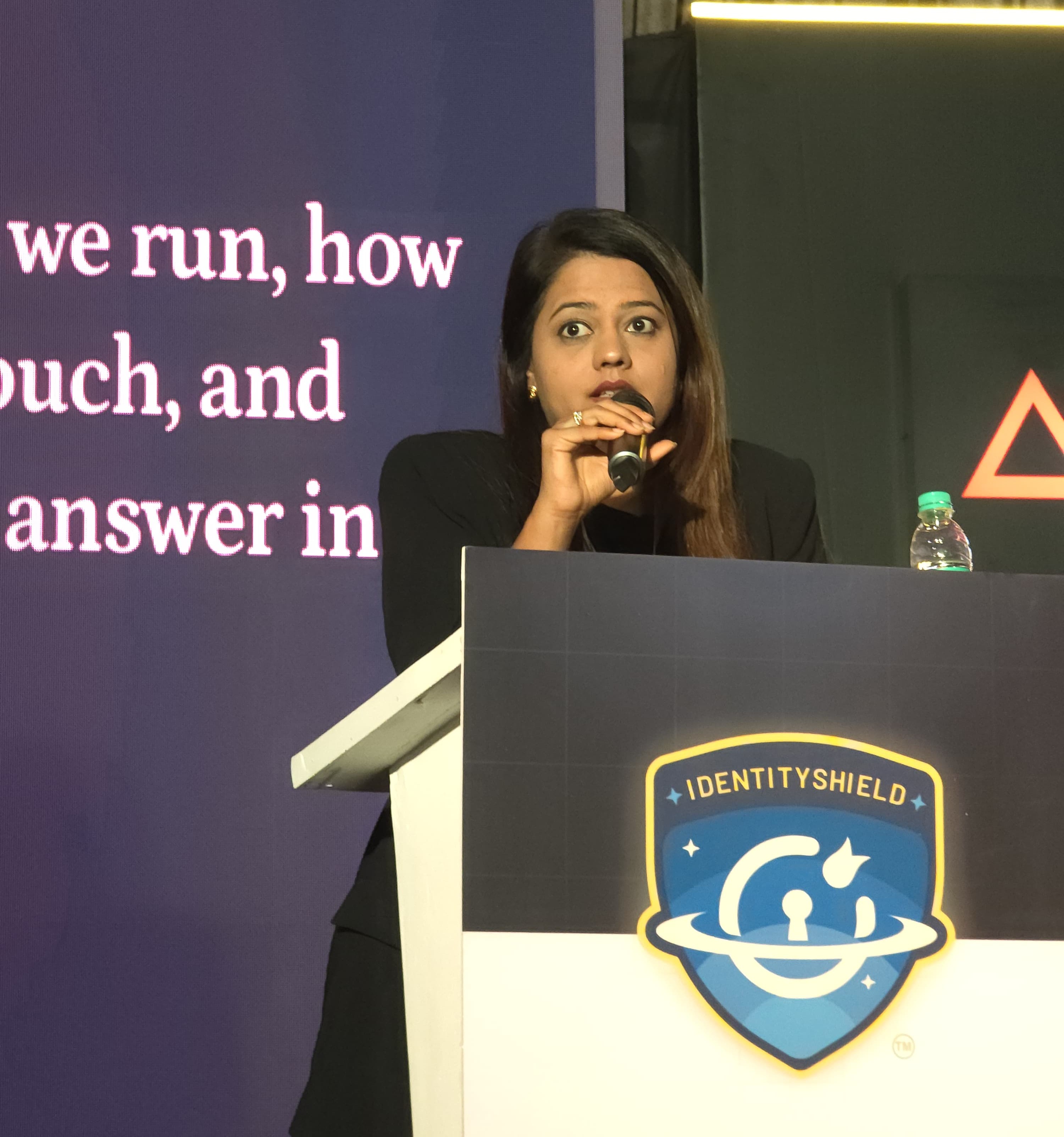 Shivani Tikadia speaking at IdentityShield Summit 2026